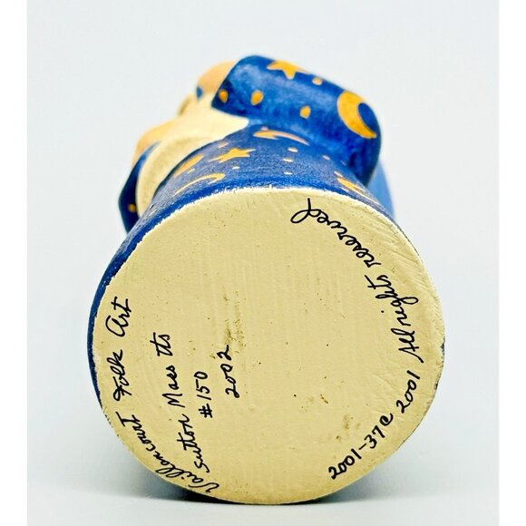 Vaillancourt Wizarding Santa Claus Moon Stars Chalkware 2002 #150 4.5 inch - Picture 5 of 7